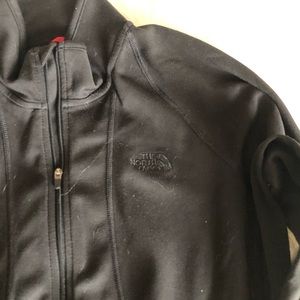 North face zip up black jacket